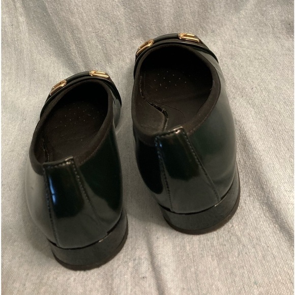 Geox Respira Italian Loafers Ballet Flats Gold Accent EU 38.5/US 8.5/9 - Picture 5 of 9